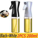 200/300/500mlOil Spray Plastic Household Kitchen Oil Spray Bottle Nebulizing Mist Filling Cooking Dual Use BBQ Camping Dispenser